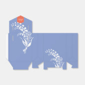 Ballotins Lily de la Valley Party Favor Box (Déplié)