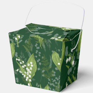 Ballotins Lily de Vallée avec des fougères    Vert Foncé
