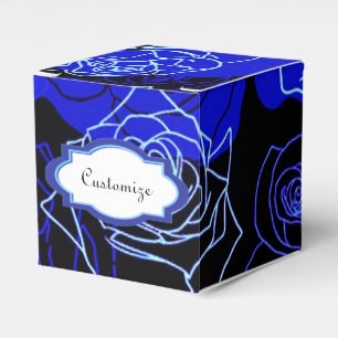 Ballotins L'inaccessible Ballotin Floral Cube des Roses Bleu