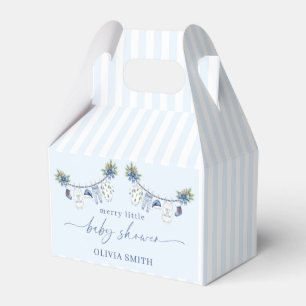 Ballotins Linge de bébé bleu pour une Baby Shower garcon