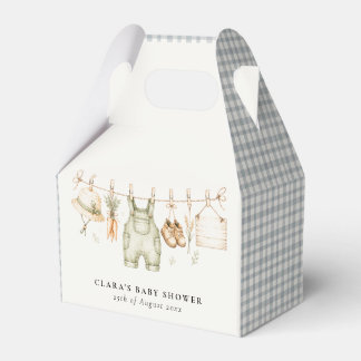 Ballotins Linge de ferme rustique aquarelle Baby Shower