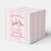 Ballotins Lingerie rose et rouge en forme de cœur Douche Mar (Arrière)