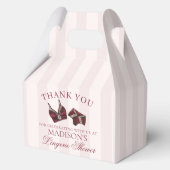 Ballotins Lingerie rouge Bourgogne Douche Demoiselle d'honne (Verso)