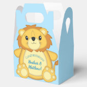 Ballotins Lion Baby shower bleu (Ouvert)