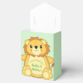 Ballotins Lion Baby shower vert (Ouvert)