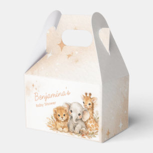 Ballotins Lion Éléphant Girafe Bohème Naturel Neutre Enfant 