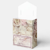 Ballotins Lit de mariage Rose Favor Tente Style Boxes (Ouvert)