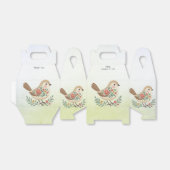 Ballotins Little Bird Floral Ballotin or (Déplié)