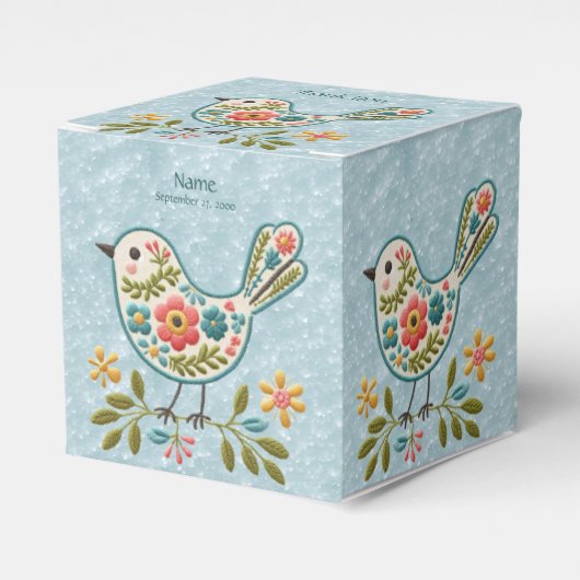 Ballotins Little Bird Floral Vert Feuille Ballotin (Verso)