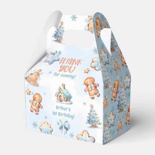 Ballotins Little Cookie Boy Noël 1er anniversaire Merci (Verso)