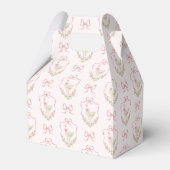 Ballotins Little Goose Pink Bow ruban fille baby shower (Arrière)