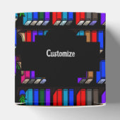 Ballotins Little Library Book Shelts Black Heart (Haut)