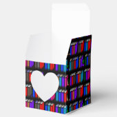 Ballotins Little Library Book Shelts Black Heart (Ouvert)