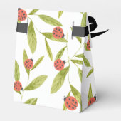 Ballotins Little Log Ladybug Baby shower feuille (Arrière)