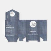 BALLOTINS LOGO BLEUE DENIM EMBALLAGE PROMOTIONNEL D'ENTREPRI (Déplié)