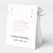 Ballotins Logo de bijoux en fleurs Lotus marque (Arrière)