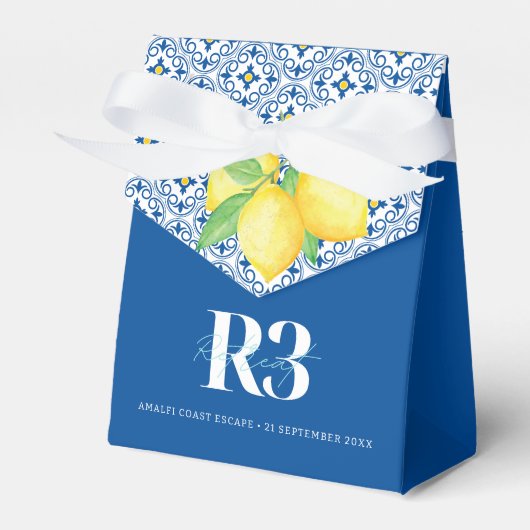 Ballotins Logo de carreaux méditerranéens aux citrons à l'aq (Verso)