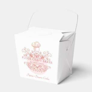 Ballotins Logo de Pink and Rose Ornate Baker
