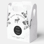 Ballotins Logo de vacances noir blanc rustique Noël Entrepri (Ouvert)