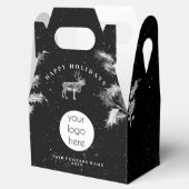 Ballotins Logo de vacances Rustique Noir Blanc Noël Entrepri (Ouvert)