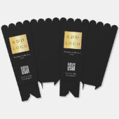 Ballotins Logo d'entreprise de code QR noir (Déplié)