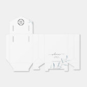 Ballotins Logo d'entreprise minimal bleu poussiéreux (Déplié)