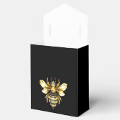 Ballotins Logo Faux Gold Foil Bee Polygonal sur Noir (Ouvert)
