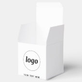 Ballotins Logo simple Texte promotionnel Emballage professio (Ouvert)