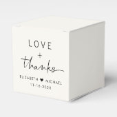 Ballotins Love And Thanks Cream Mariage (Verso)