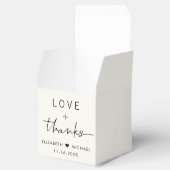 Ballotins Love And Thanks Cream Mariage (Ouvert)