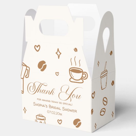 Ballotins Love is Brewing Coffee Bridal Shower Thank You (Ouvert)