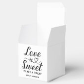 Ballotins Love is Sweet Modern Heart Script Mariage Photo (Ouvert)