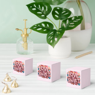 Ballotins Love Is Sweet Saint-Valentin Mariage Typographie