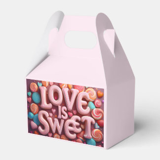 Ballotins Love Is Sweet Valentine Wedding Typography