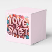 Ballotins Love Is Sweet Valentine Wedding Typography (Verso)