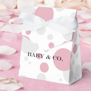 Ballotins Love Pink & Silver Polka Dot Sprinkle Shower Party