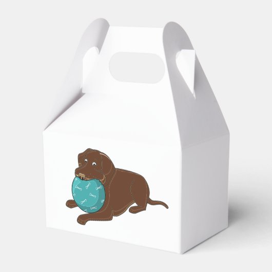 Ballotins LR chocolate lab mâcher boule dessin animé (Verso)