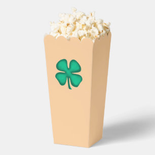 Ballotins Lucky 4 Leaf Irish Clover tonneau boîtes à pop-cor