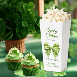 Ballotins Lucky charm bow St. Patrick's Day baby shower
