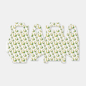 Ballotins Lucky Golden Horseshoe avec Shamrock en blanc (Déplié)