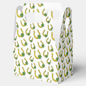 Ballotins Lucky Golden Horseshoe avec Shamrock en blanc (Ouvert)