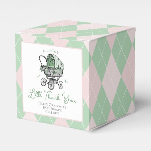 Ballotins Lucky Little Merci St patrick Baby shower (Verso)