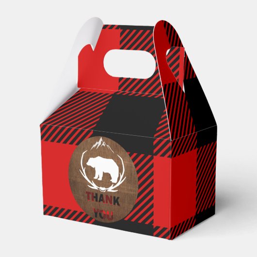 Ballotins Lumberjack Plaid Anniversaire Merci (Verso)