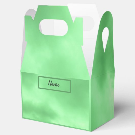 Ballotins Lumière Pastel Vert Nuages Photo (Ouvert)