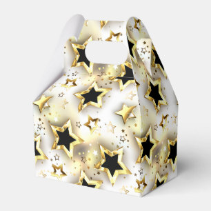 Ballotins Lumière transparente avec étoiles or