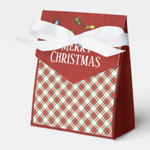 Ballotins Lumières de Noël et plaid rouge et vert