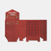 Ballotins Lumières de Noël sur plaid de bûcheron (Déplié)