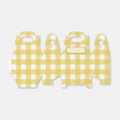 Ballotins Lunch Box Vichy jaune clair (Déplié)