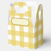 Ballotins Lunch Box Vichy jaune clair (Ouvert)