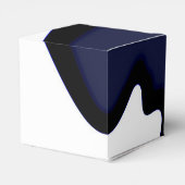 Ballotins Lune bleue : Bleu Abstrait, Blanc & Noir (Arrière)